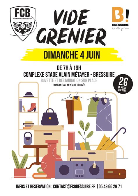 Football Club De Bressuire Vide Grenier Le 4 Juin 2023 Au Stade