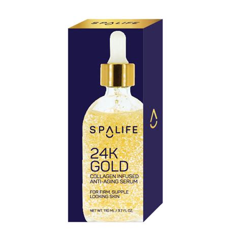 New 24k Gold Collagen Infused Anti Aging Serum Spalife