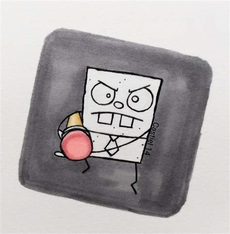 DoodleBob drawing. | Cartoon Amino