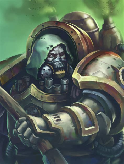 Vitaly Perevoshikov Mortarion Horus Heresy Warhammer 40k Fanart