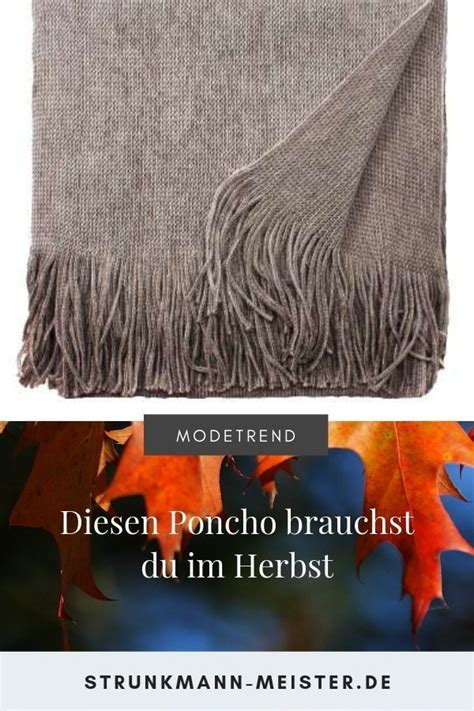 So Ein Edler Poncho Aus Melierter Superfeiner Lammwolle Ist F R Mich