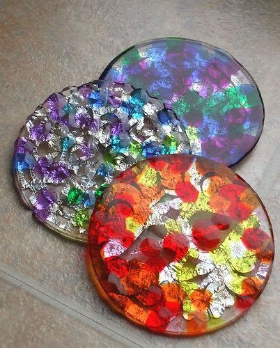 Melted Bead Suncatchers Melted Bead Crafts Crafts Suncatcher Craft