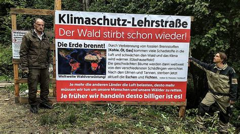 Keine Bewilligung Klimaschutz Lehrtafel Im Wald Brachte Ko Pionier