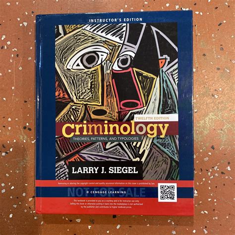 Criminology By Larry J Siegel 2011 Hardcover For Sale Online Ebay