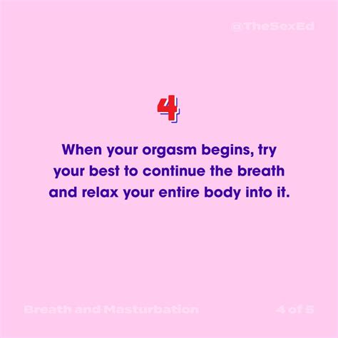 Breath Masturbation Mini Guide The Sex Ed