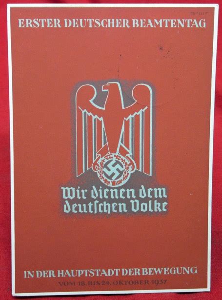 Stewarts Military Antiques German Wwii Postcard St Civil Servants