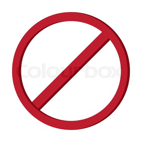 restriction sign icon | Stock vector | Colourbox