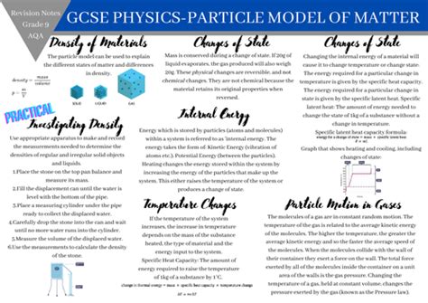 Gcse Physics Combined Science Aqa Paper 1 Revision Notes Teaching Resources