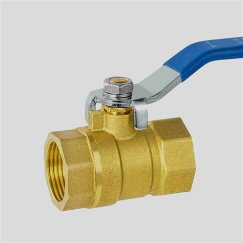 Dn8 Dn10 Dn15 Dn20 Dn25 Dn32 Female Thread Brass Ball Valve With Blue Lever Handle Copper