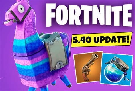 Fortnite 540 Update Epic Games Early Patch Notes Reveal Revolver Vaulted New Item More Ps4