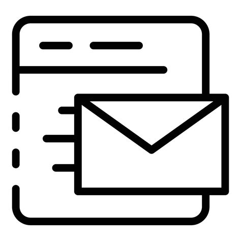 Email web application icon, outline style 15664678 Vector Art at Vecteezy