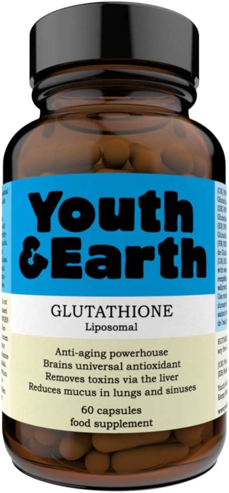 Youth Earth Liposomal Glutathione Max Strength 300mg 60 Capsules