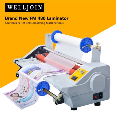 Brand New FM Laminator Four Rollers Hot Roll Laminating Machine Tools In Power Tool