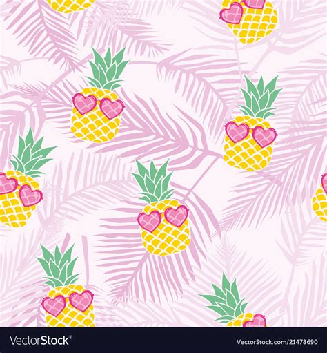 Seamless Pattern With Pineapples Royalty Free Vector Image