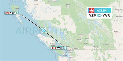 Ac Flight Status Air Canada Sandspit To Vancouver Aca