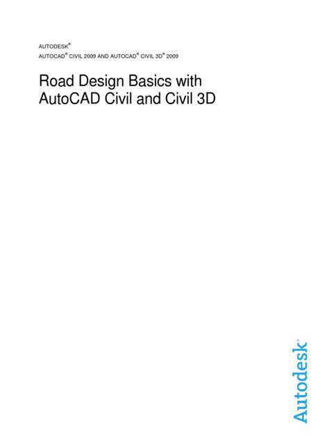 Civil 3D Road Design Basics | PDF | Autodesk | Parameter (Computer ...