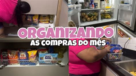 Organizando As Compras Do M S No Arm Rio E Na Geladeira Youtube