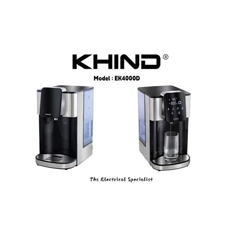 KHIND EK4000D Instant Hot Water Dispenser Instant Boiler Shopee Malaysia