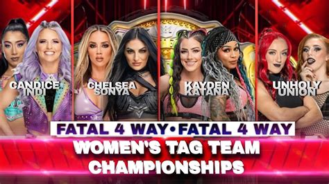 WWE 2K23 RAW DAY 1 FATAL FOUR WAY TAG TEAM ELIMINATION WWE WOMENS TAG