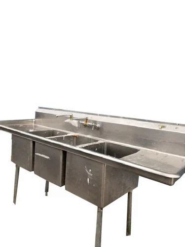 Silver Industries Stainless Steel Triple Bowl Kitchen Sink At Rs 25000