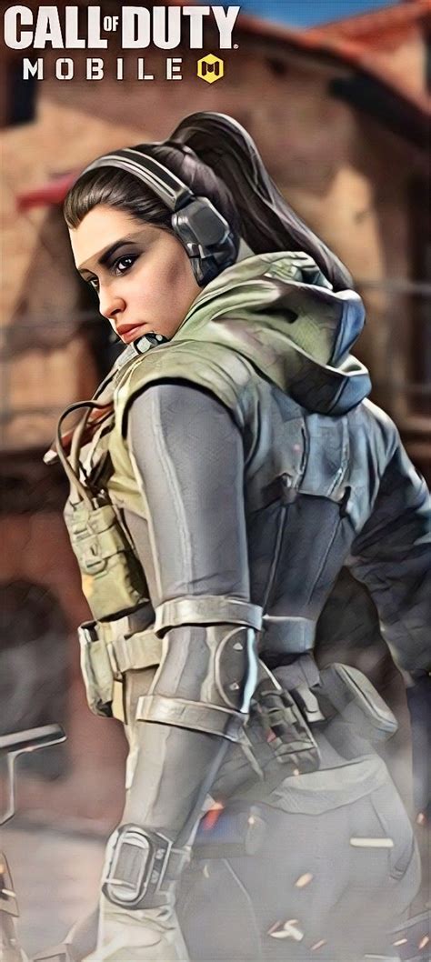 An Image Of A Woman In Uniform On The Cover Of Call Of Duty Mobile Game