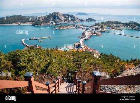 Panoramic View Of Gogunsan Islands From Daejangbong Peak In Gunsan