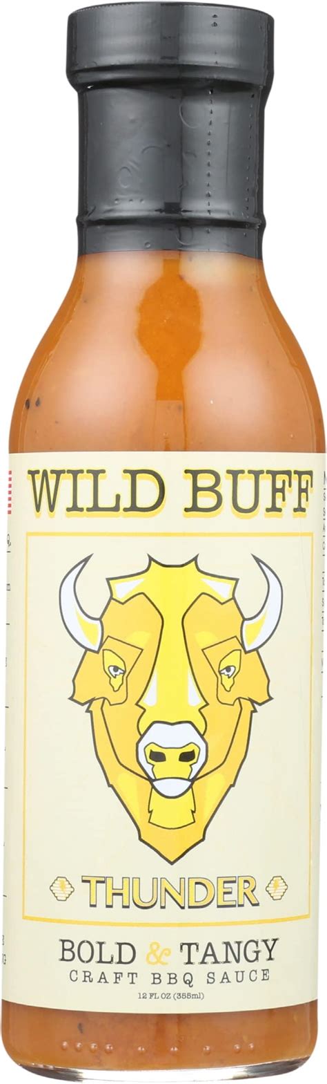 Wild Buff Bbq Bold And Tangy Thunder Bbq Sauce 12 Fz Grocery And Gourmet Food