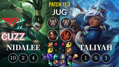 T Cuzz Nidalee Vs Taliyah Jungle Kr Patch Youtube