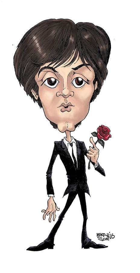 Paul Mccartney In Color Drawing By Mike Scott Fine Art America