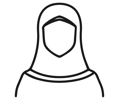 illustration of Female muslim icon png on Transparent Background ...