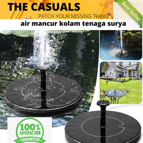 Jual Air Mancur Dekorasi Kolam Ikan Taman Tenaga Surya Solar Water