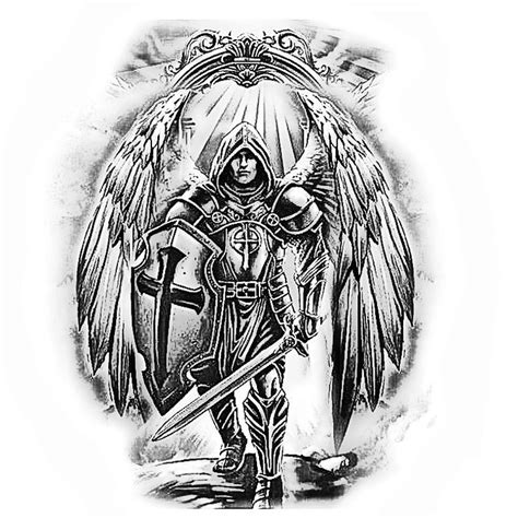 Archangel Michael Tattoo St Michael Tattoo Tattoo Outline Drawing