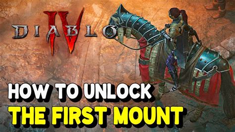 Diablo How To Unlock Mounts How To Get Your First Mount Youtube