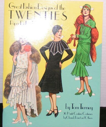 TOM TIERNEY GREAT FASHION DESIGNS OF THE TWENTIES PAPER DOLLS IN FULL