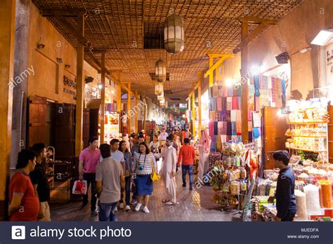 Dubai Souk Market Stock Photo Alamy