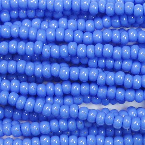 14 0 Czech Seed Bead Opaque Sapphire Blue Garden Of Beadin