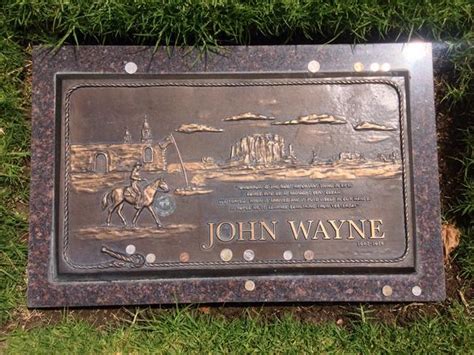 Read The Plaque John Waynes Gravestone