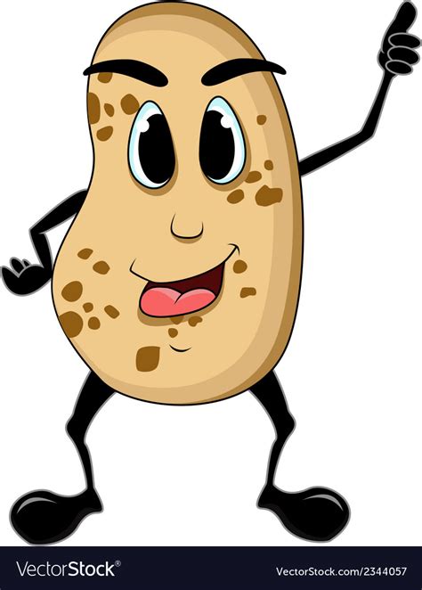 Potato Cartoon Thumb Up Royalty Free Vector Image