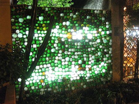 Glass Bottle Wall Bottle Wall Recycled Glass Bottles Glass Bottles