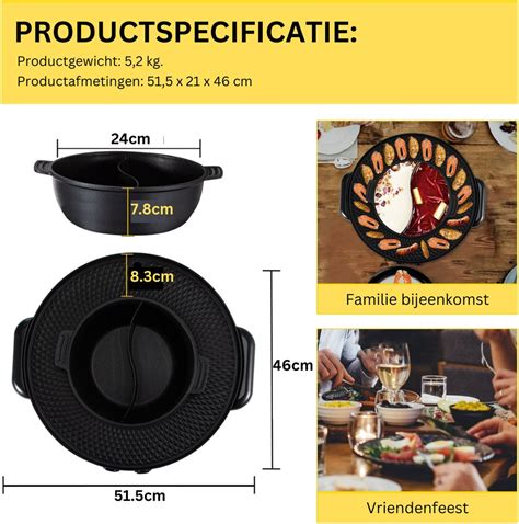 Thuys Hotpot Electrisch Hotpot Pan Hot Pot BBQ Grill In Koreaanse BBQ Bol