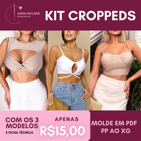 KIT 3 CROPPEDS Molde Em PDF CASINI MOLDES EM PDF Hotmart