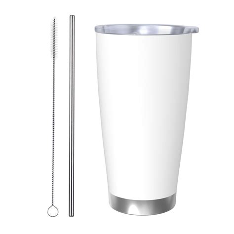Fotbe White Pattern 20 oz Tumbler Stainless Steel Vacuum Insulated