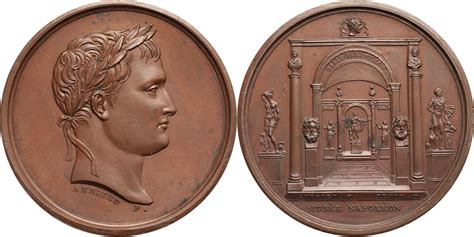 France Napoleon I Br medal 1804 The Galerie d Apollon at the Musée