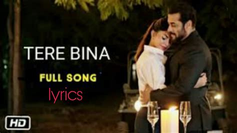 Tere Bina Salman Khan Song Lyrics New Song Tere Bina Full Lyrics Out