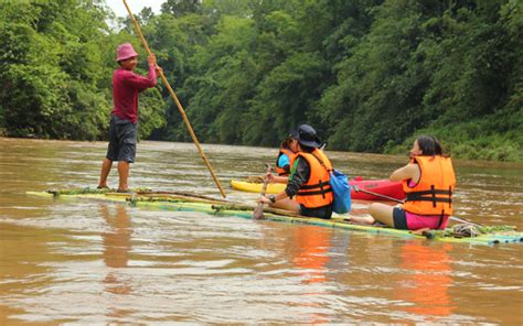 Klasik Bamboo Rafting Adventure Semadang Kayaking Kuching Borneo