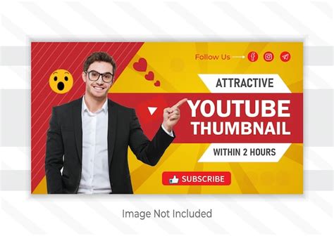 Premium Vector Corporate Youtube Thumbnail Colorful Design Template