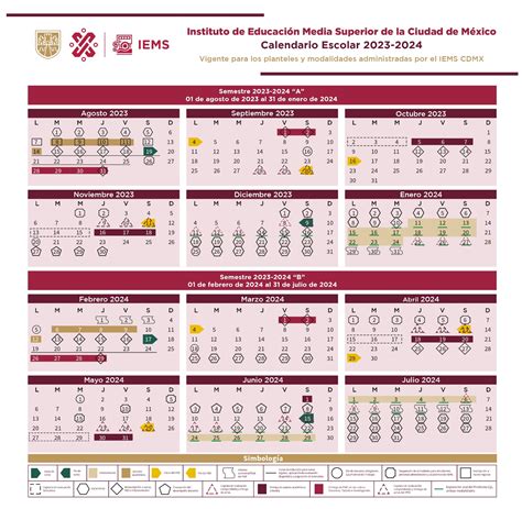 Calendario Escolar Nivel Medio Superior Image To U