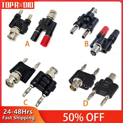 Q9 BNC Banana Na Podw Jny Bananowy M Ski Adapter E Skie Gniazdo 4mm Z