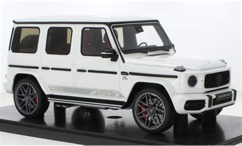 Miniature Mercedes Classe G 124 Welly G 63 Amg 6x6 Blanche Voiture