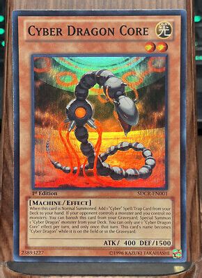 1 X Cyber Dragon Core SDCR EN001 New Super 1st X 1 Mint Cyber Dragon